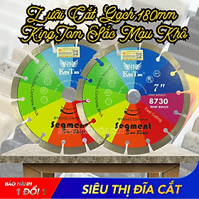Mua Lưỡi Cắt Gạch 180mm KingTom Sắc Màu Khô - Chuyên Bê Tông  Đá Hoa Cương