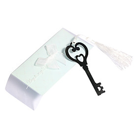 Bookmark Đánh Dấu Sách Kim Loại Kèm Dây Tua - Chìa Khóa