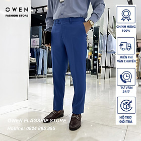 OWEN - Quần âu nam công sở dáng SLIMFIT mã QS20662L0 màu xanh