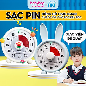 Đồng hồ Pomodoro học bài tập trung, Mopi timer MP038 quản lý thời gian trẻ em, đồng hồ hẹn giờ mini đa năng