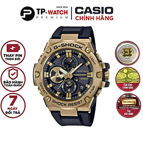 Đồng Hồ Nam Dây Nhựa Casio G-SHOCK GST-B100GB-1A9DR | Năng lượng mặt trời | Bluetooth | GST-B100GB-1A9