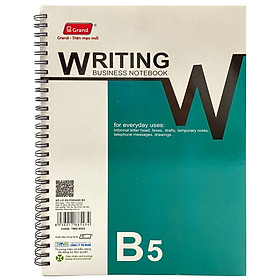 Sổ Grand B5 Dày - Mẫu 2 - Xanh Cổ Vịt