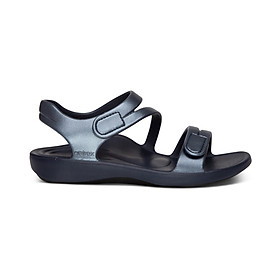 Giày sandal sức khoẻ nữ Aetrex Jillian Sport Navy - sandal siêu nhẹ, đệm nâng vòm chân