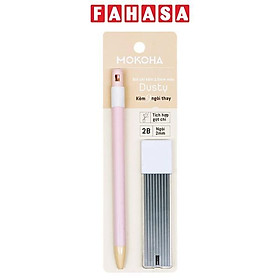 Bút Chì Bấm 2.0 mm Kèm 9 Ngòi Thay Thế - Mokoha M-MP002 - Màu Hồng