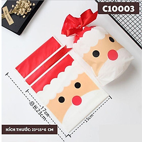 Mua Túi Đựng Bánh Quy Snack Bánh Dứa Giáng Sinh Noel Set 50 Túi