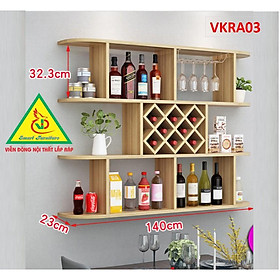 Mua Kệ rượu trang trí treo tường VKRA03A - Nội thất lắp ráp