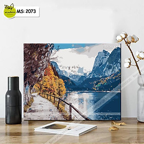 Mua Tranh tô màu 40x50cm có khung Sắc màu Thiên Nhiên T2073