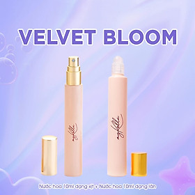 Box quà "Velvet Bloom" [Nước hoa 10ml chai xịt + chai lăn