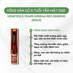 Sante365 - Hồng Sâm 6 Năm Tuổi Tẩm Mật Ong Gold hộp nhỏ 50g (Honeyed 6 Years Old Korean Red Ginseng Gold) 