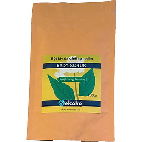 Bột Tẩy Tế Bào Chết tự nhiên Ekoko Moodswing Bengkoang - Jasmine Body Scrub (100g), tẩy da chết cho mặt, tẩy da chết body và đắp mặt nạ