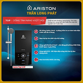 Bình đun nước nóng tức thời Ariston AURES TOP 4.5P - Hàng chính hãng