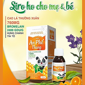 Siro ho An Phế Thang giảm ho cho mẹ bầu và trẻ sơ sinh Chai 100ml Tâm An