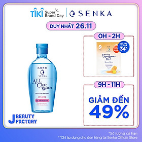 Nước tẩy trang SENKA A.L.L. CLEAR WATER Micellar Formula White 230ml