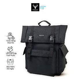 Balo Ulzzang Đựng Laptop Dành Cho Nam Nữ Thời Trang Cao Cấp, Chất Liệu Vải Poly Canvas 1000D Trượt Nước - BL197