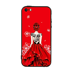 Ốp lưng viền TPU cho điện thoại Iphone 5 - Girl 05