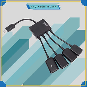 Mua ROGTZ Cáp OTG 4 đầu cho Android - Kết Nối Điện Thoại Với Bàn Phím Và Chuột - Hàng Nhập Khẩu