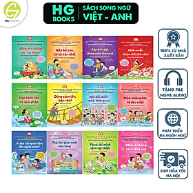 Sách Song ngữ Việt-Anh: Kỹ năng quản lý cảm xúc, tư duy tích cực, làm chủ cuộc đời. BỘ 12 CUỐN