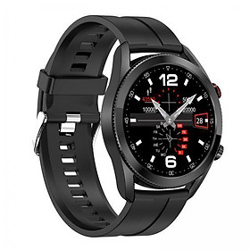 2xL19 IP68 Waterproof  Pressure Oxygen Monitor Smart Watch Sport Bracelet Black Silicone