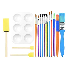 Paint Brushes with  Supplies for Painting Canvas DIY Crafts