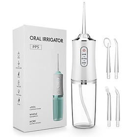 Tăm nước Oral Irrigator làm sạch răng miệng, tiêu chuẩn châu Âu kèm 3 đầu phun, bảo hành 12 tháng