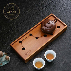 Mua Khay Trà Đạo Tre Cao Cấp Rãnh Nước Sang Trọng Hình Chữ Nhật KT 09