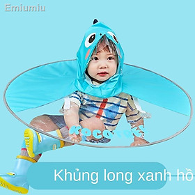 ☋Trẻ em áo mưa UFO không thấm nước phim hoạt hình vịt vàng nhỏ dễ thương