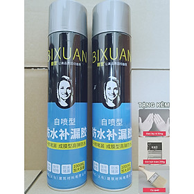 Mua Combo 2 bình xịt sơn chống thấm trần nhà Bixuan dung tích lớn 1000ml  sơn chống thấm chống dột tường công nghệ Thụy Sĩ