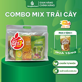 [Mua 5 tặng 1] Combo 5 túi trái cây các loại NonglamFood 45g