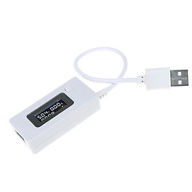 Mua Thiết bị đo điện áp  cường độ dòng điện sạc điện thoại version 2  - Tặng kèm quạt cắm cổng mini (màu ngẫu nhiên  vỏ nhựa)