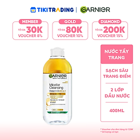 Nước Tẩy Trang Garnier Làm Sạch Sâu Lớp Trang Điểm 400ml