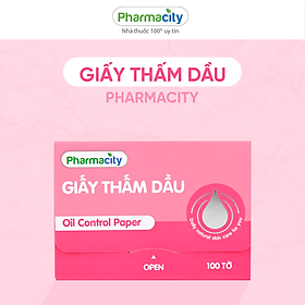 Giấy thấm dầu Pharmacity Oil Control Paper (Gói 100 tờ)