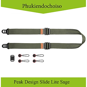 Hình ảnh Dây máy ảnh Peak Design Slide Lite Sage (màu xanh rêu), Hàng chính hãng