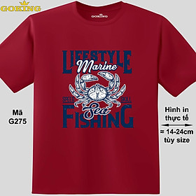 Sea Fishing, mã G275. Hãy tỏa sáng như kim cương, qua chiếc áo thun Goking siêu hot cho nam nữ trẻ em, áo phông cặp đôi, gia đình, đội nhóm