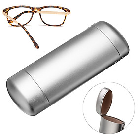 Hard Metal Glossy Glasses Spectacle Case Box Storage Eyeglasses Case Protector