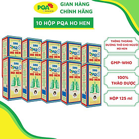 Combo 10 Hộp Siro Ho Hen PQA Thành Phần Từ Thiên Nhiên