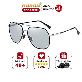 Kính Râm Nam Thời Trang Chống Tia UV, Tròng Kính Phân Cực Chống Chói Gọng Kính Vuông AK035 - AORON