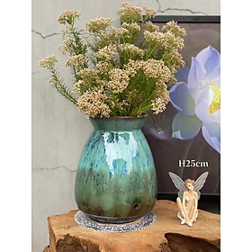 Lọ hoa men hoả biến rỏ cua số 1 H25cm