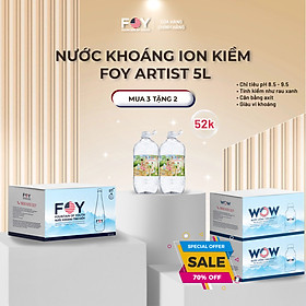 Lốc 2 Chai Nước kiềm FOY Artist Series 2024 loại 5L