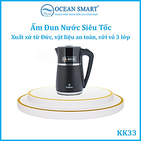 Mua Ấm Đun Nước Siêu Tốc 3 Lớp Kalpen 1.7L-2200W - KK33
