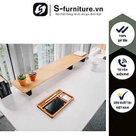 Mua Kệ Màn Hình 3 Chân Gỗ Sồi Tự Nhiên  Xưởng Tự Đóng