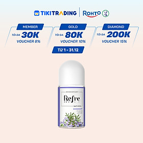 Lăn khử mùi chiết xuất thiên nhiên Refre Natural Rosemary Hương Thảo 40ml