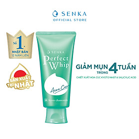 Sữa rửa mặt Senka dành cho da mụn Perfect Whip Acne Care 100g