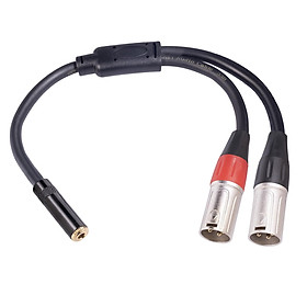 3.5 mm Female Audio Cable Adapter Y Splitter AUX Cable for Mobile Home PC