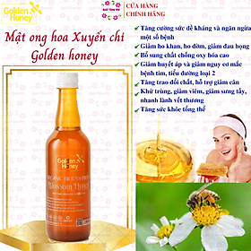  Mật ong Golden honey hỗ trợ tăng sức đề kháng, giảm ho, viên họng, dưỡng ẩm da và môi cang bóng mịn màng, dùng nấu ăn - QuaTangMe Extaste