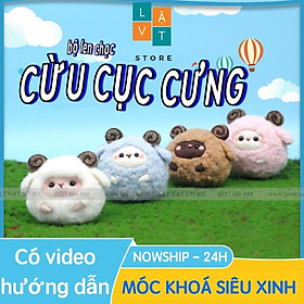 Kit Len Chọc Cừu Tròn Cute, Kit len chọc siêu cute chào hè có hướng dẫn, Needle felting sheep, quà tặng ý nghĩa