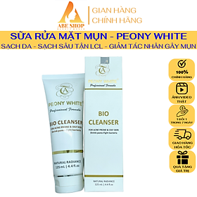 Sữa Rửa Mặt Mụn PEONY WHITE - BIO CLEANSER - Làm Sạch - Cân Bằng Da - Giảm Tác Nhân Gây Mụn 125ml