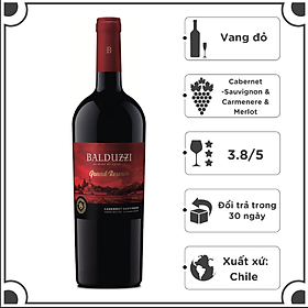 Rượu Vang Đỏ Chile Balduzzi Cabernet Sauvignon Grand Reserva 2018