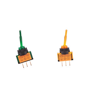 2 Pieces 12V 20A  3Pins  On Off Switch with  Light