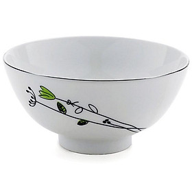 Mua Chén Cơm Sứ Hoa Cỏ Ba Lá Đường Kính 11 CM Cao Cấp