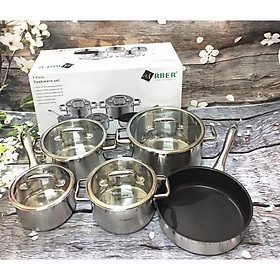 Bộ Nồi Inox Đáy 3 Lớp Arber nấu từ 5 món